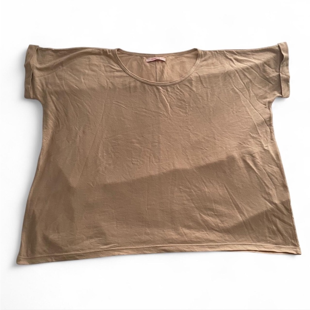 Casual Tan Short Sleeve Tee